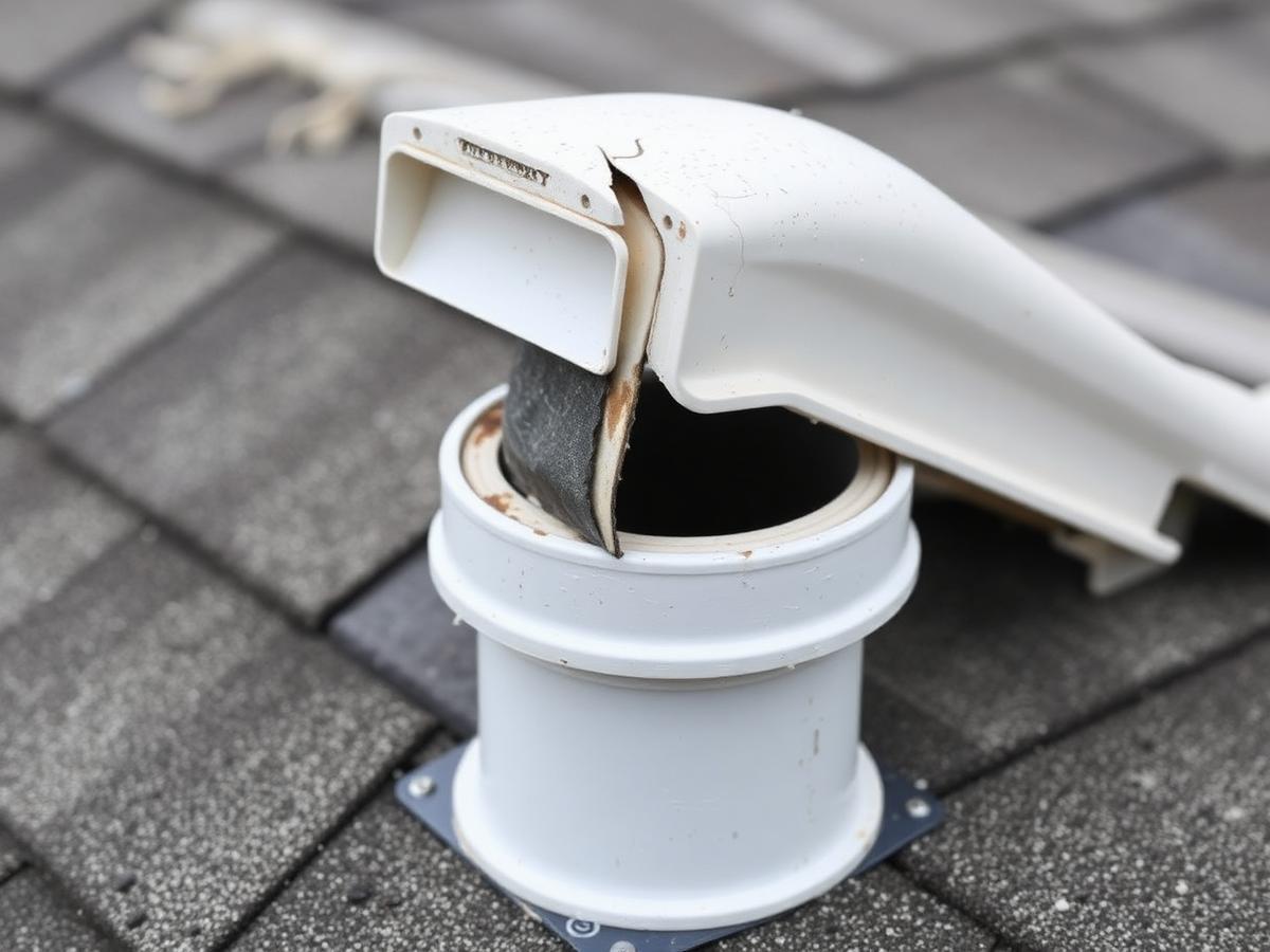 after: replaced ridge vent with new pipe boots, Frisco
