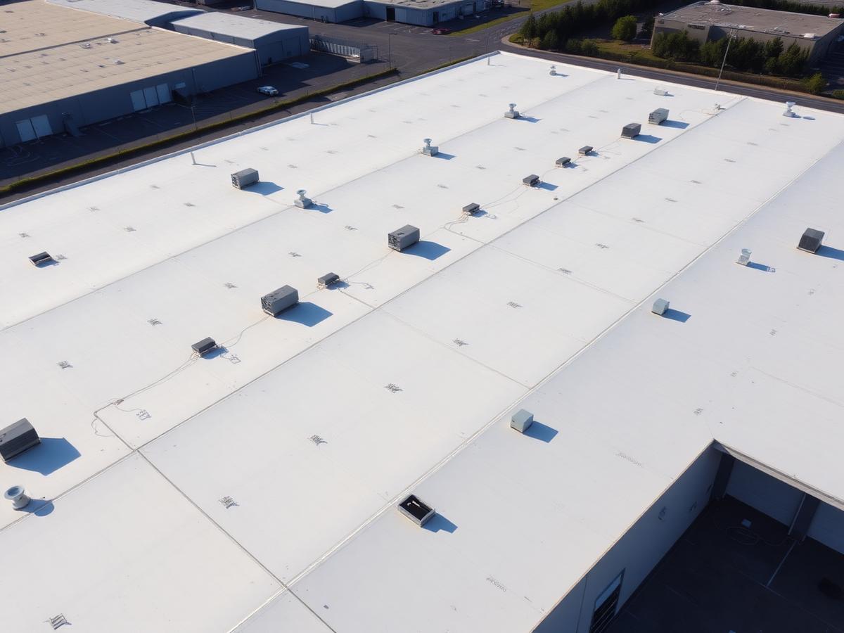 Induction-welded TPO field, 210,000 sq ft warehouse portfolio