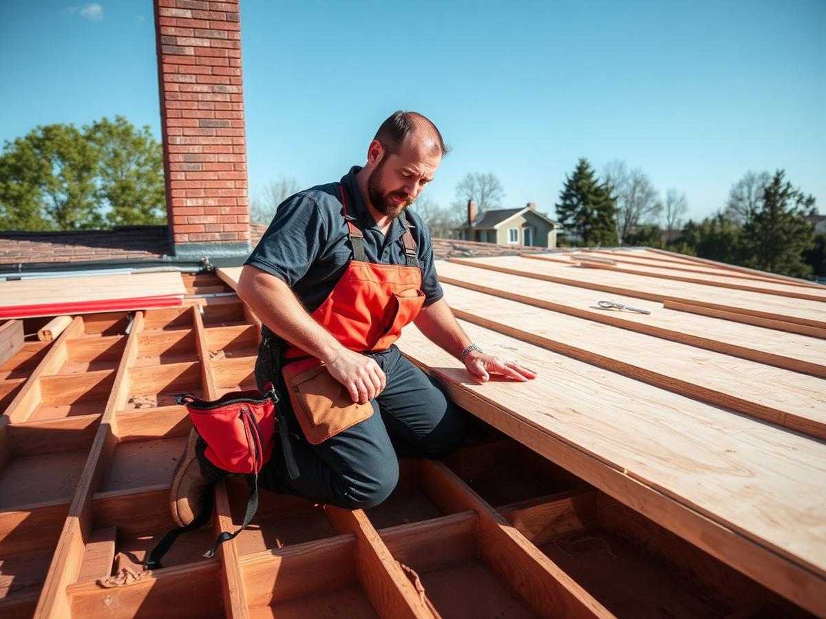 Project manager reviewing a photo report with a homeowner — photo placeholder